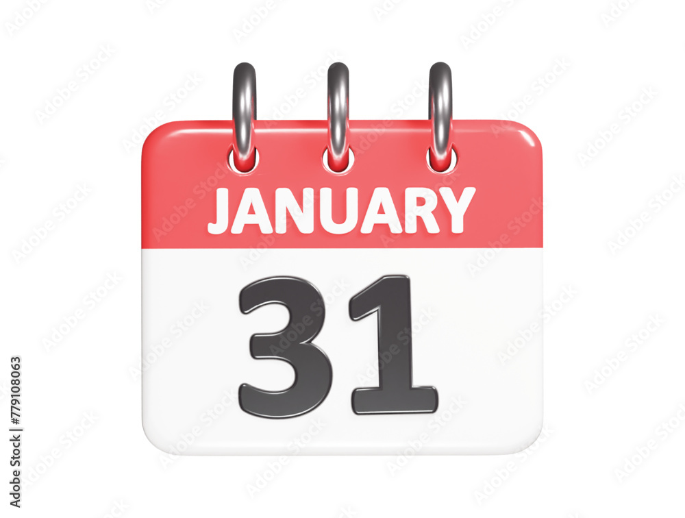 Calender icon 3d render illustration Calender icon 3d render illustration