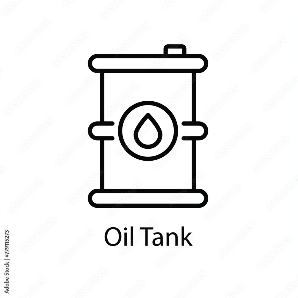 Oil Tank Icon Symbol vector graphics. Oil Tank Icon Symbol vector graphics.