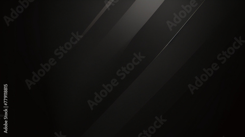 Abstrato fundo cinza escuro e preto com design 3D em camadas cortadas e espaço para texto photo