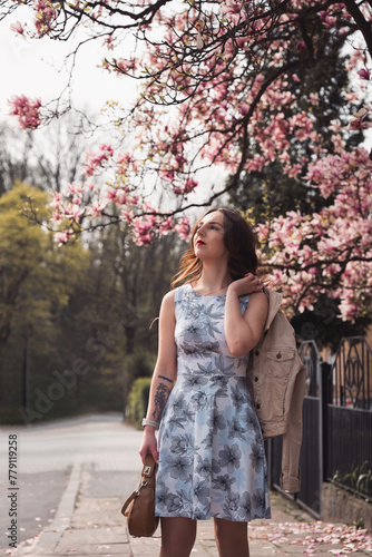 woman in a park