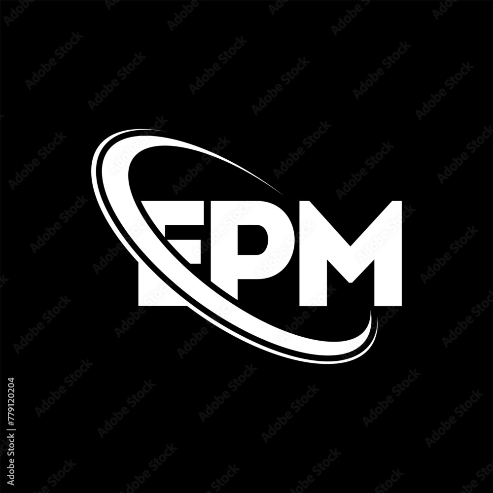 EPM logo. EPM letter. EPM letter logo design. Initials EPM logo linked