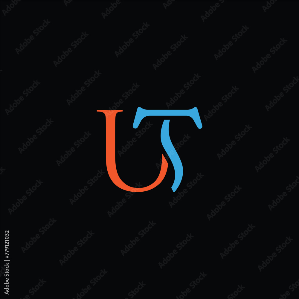 UT Letter Initial Logo Design Template Vector Illustration UT Letter Initial Logo Design Template Vector Illustration