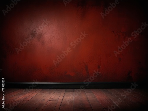 A chilling and ominous red wall backdrop perfect for Halloween and horror themes, featuring ample space for text.