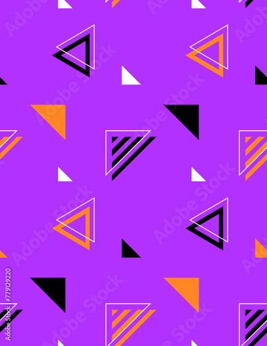 Retro pop patterns. purple background