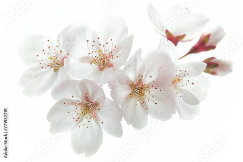A close-up shot of a bunch of white flowers. Suitable for various design projects