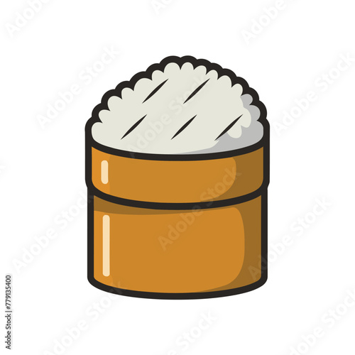 Sticky Rice Bliss Traditional Thai Cuisine Vector