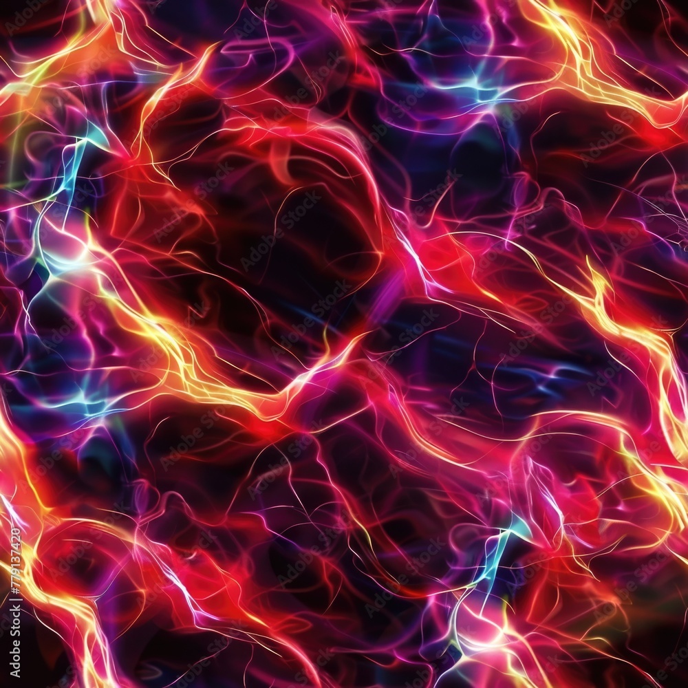 Obraz premium Close up of vibrant light streaks background, perfect for design projects