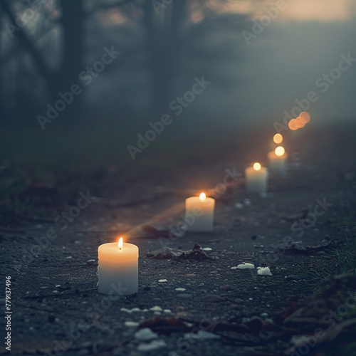 magic candles are burning. © Yahor Shylau 