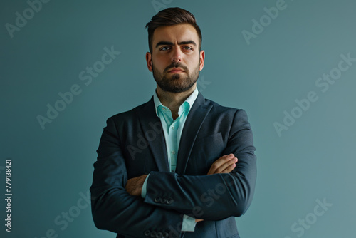 A man in a suit with his arms crossed © MagnusCort