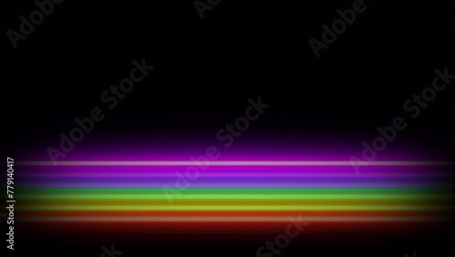 Horizontal Rainbow Bands [4K] 10 secs photo