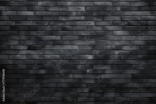 black texture with brick wall for background website or brickwork for design Generative AI