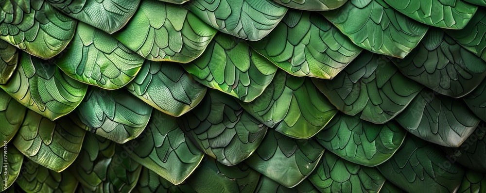 Fototapeta premium green dragon scales.