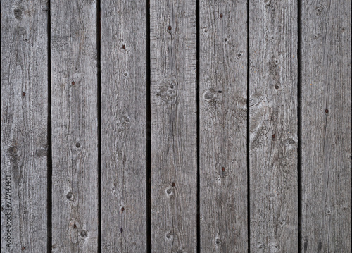 Texture of old natural gray wooden boards surface