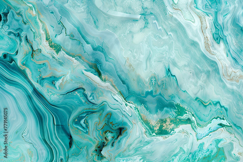 An ethereal aqua marble pattern, with flowing veins of turquoise and seafoam green. 32k, full ultra HD, high resolution photo