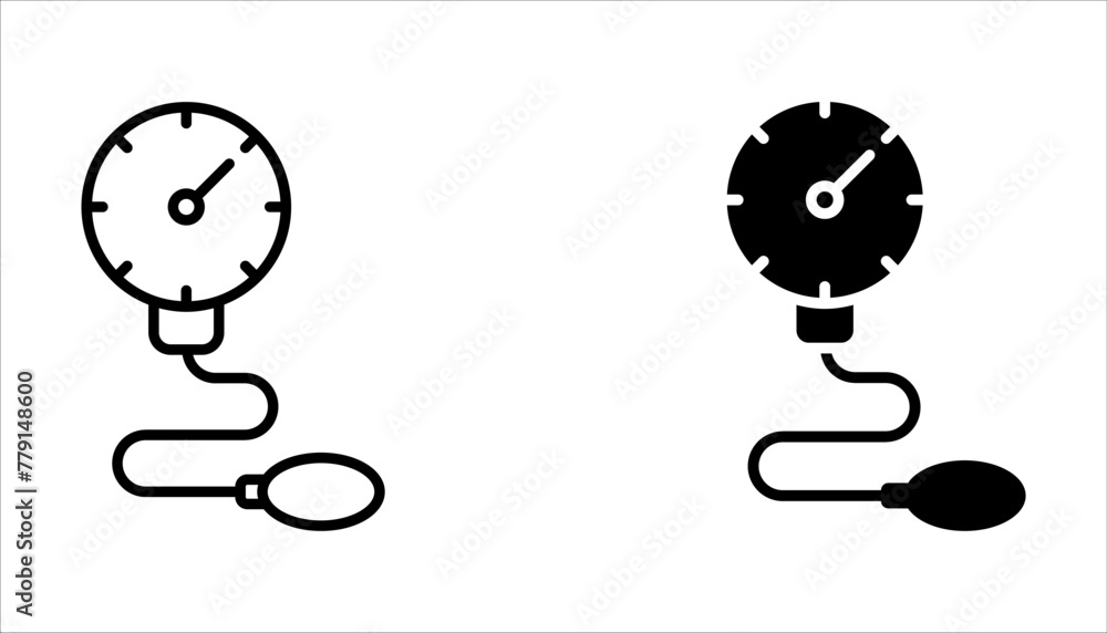 Blood pressure icon set vector sign and symbol isolated on white background Blood pressure icon set vector sign and symbol isolated on white background