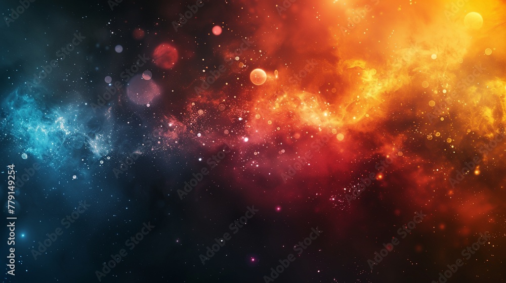 a colorful space filled with stars and dust a colorful space filled with stars and dust
