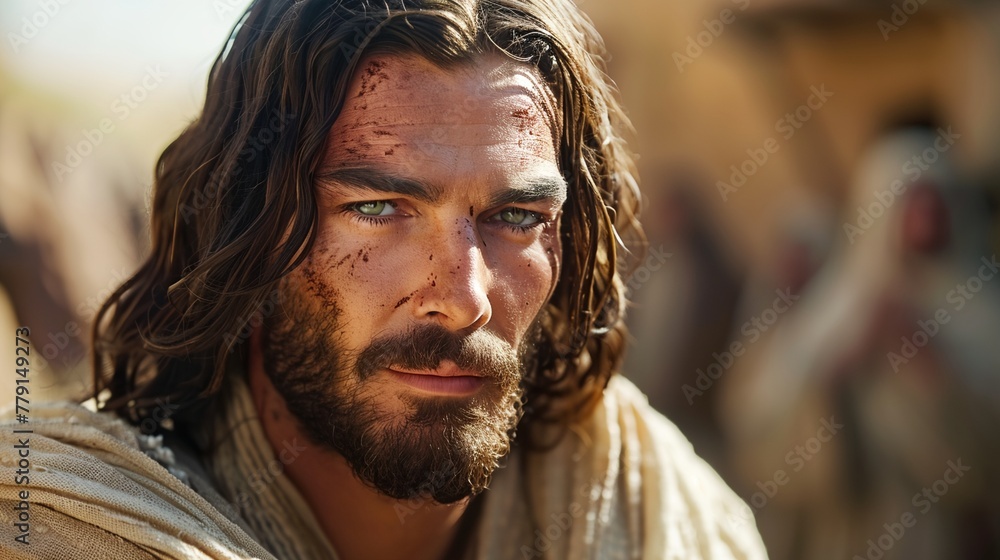 a man with long hair and a beard a man with long hair and a beard