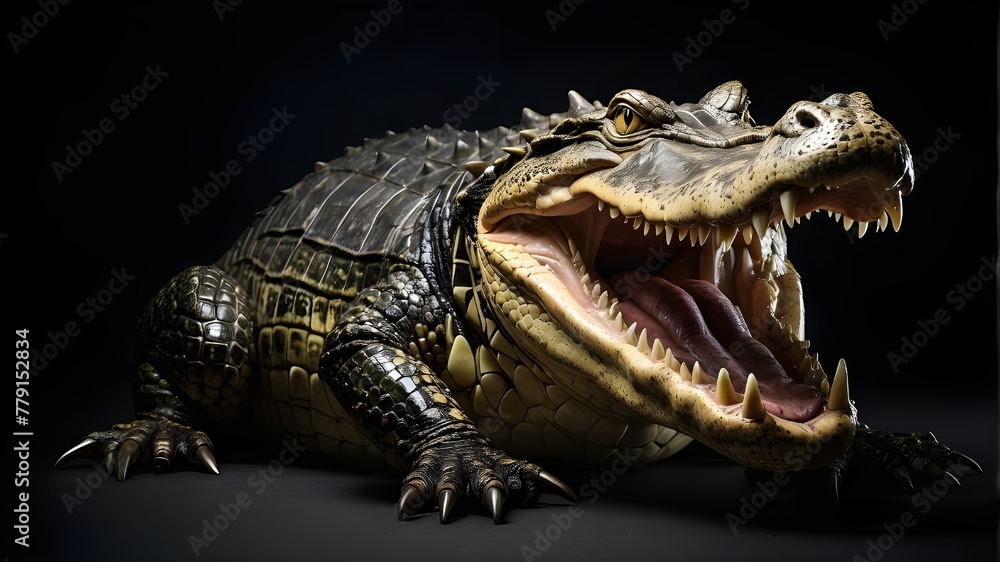 portrait of a contented duck, isolated with a black background and copy space, in a photo studio setup with key lighting portrait of a contented duck, isolated with a black background and copy space, in a photo studio setup with key lighting