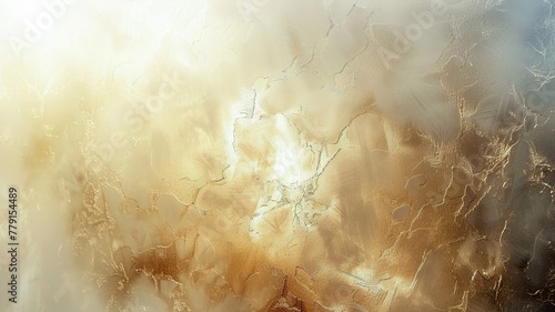 Yellow and Brown Background Painting. Generative AI photo