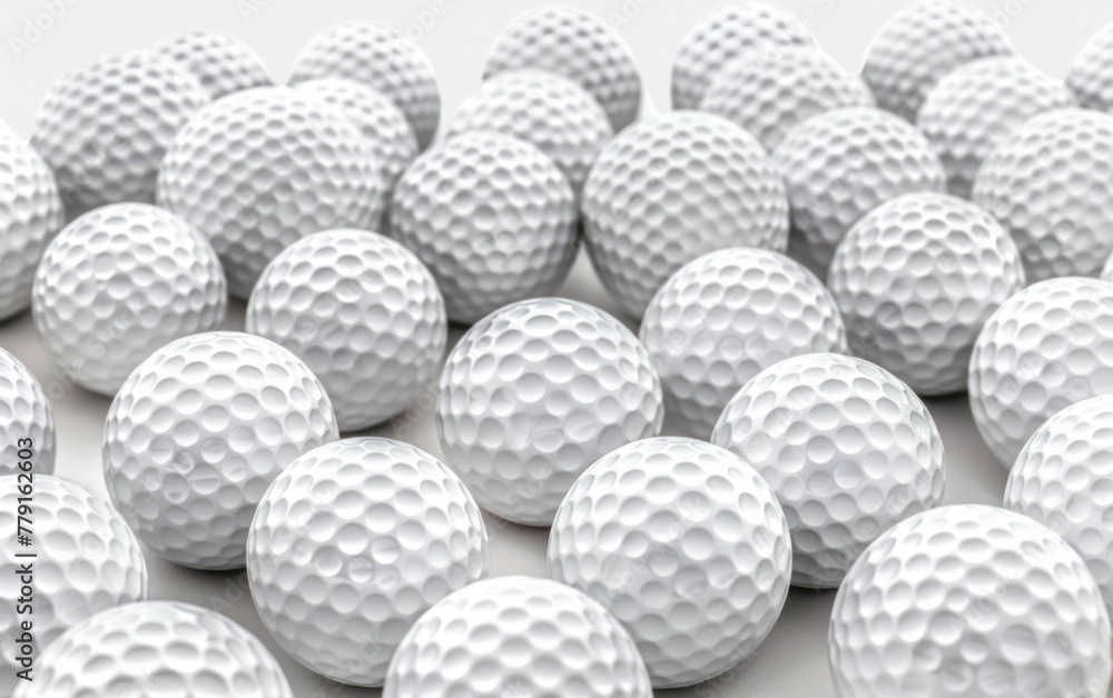 Endless Rows of White Golf Balls Pattern Endless Rows of White Golf Balls Pattern