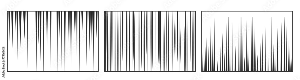 Vector Comic Speed Pattern, Straight Vertical Lines, Enhancing The Graphic Intensity And Emphasizing Speed Or Impact Vector Comic Speed Pattern, Straight Vertical Lines, Enhancing The Graphic Intensity And Emphasizing Speed Or Impact