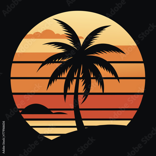 palm tree silhouette