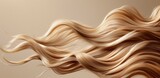  long blonde hair. Advertisement for hair color or shampoo or saloon
