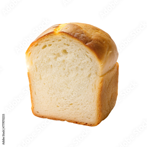 Sliced bread isolated on transparent background