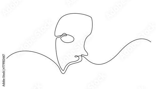 professional radiologist examining x-ray photo.radiology doctor continuous line vector illustration .isolated white background