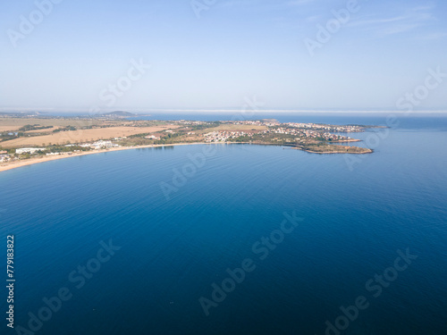 Aerial view of Gradina Beach near town of Sozopol, Bulgaria © Stoyan Haytov