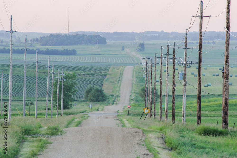 Obraz premium country road in Minnesota