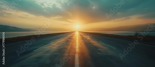 Journey to the Horizon: Chasing Dreams at Sunset. Concept Sunset Photography, Dream Chasers, Horizon View, Inspirational Images, Golden Hour Moments