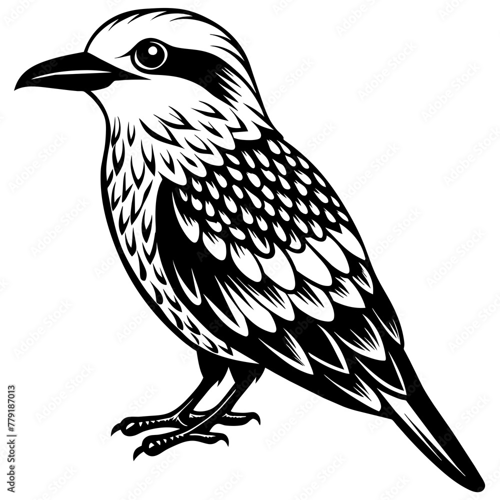 Obraz premium roller silhouette vector illustration svg file