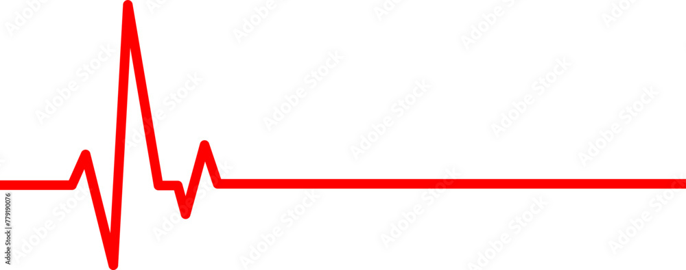 Red heartbeat line icon. Red heartbeat symbol. Red heartbeat with White background. Red heartbeat line icon. Red heartbeat symbol. Red heartbeat with White background.