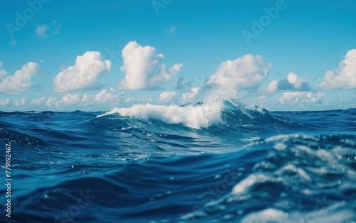 beautiful waves in the ocean, sunny weather © @_ greta