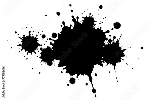 blots vector illustration-on-white-background photo