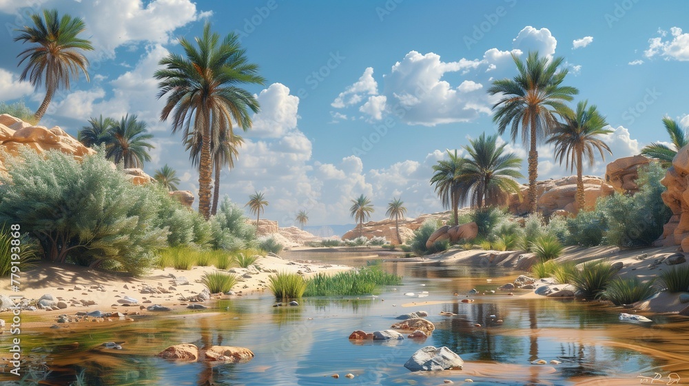 Desert Oasis: Life Finds a Way, generative ai