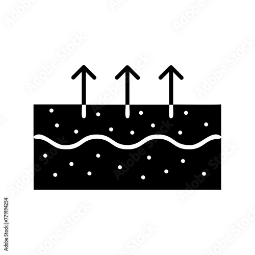 skin icon. black fill icon