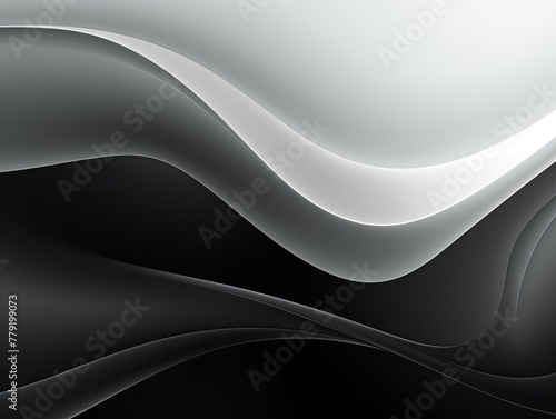 Black gray white gradient abstract curve wave wavy line background for creative project or design backdrop background