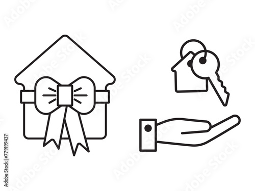 Icon a house representation, isolated against a clean background. This simple vector symbol evokes a sense of warmth and security, embodying the concept of home.