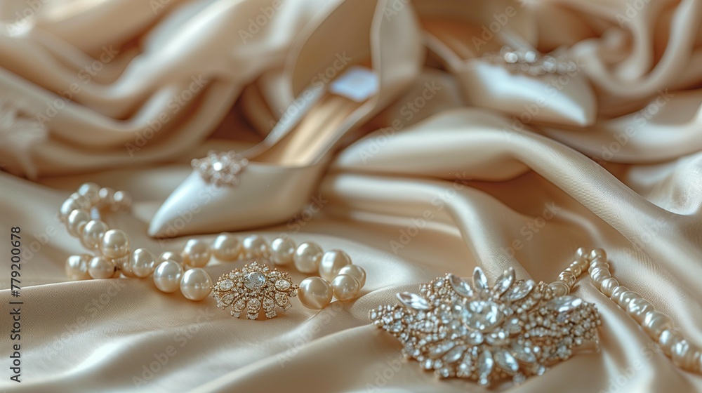 Stylish Gala Accessories Composition, generative ai Stylish Gala Accessories Composition, generative ai
