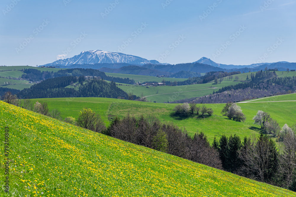 landscape in mostviertel, lower austria
