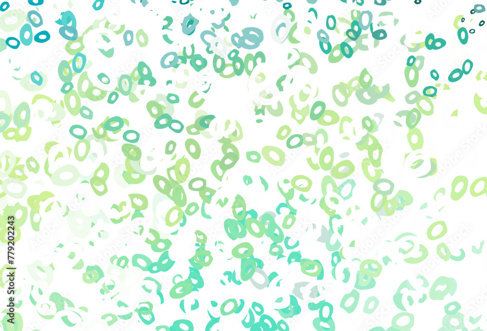 Light Green, Yellow vector cover with spots. Light Green, Yellow vector cover with spots.