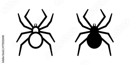 Spider icon. flat illustration of vector icon for web