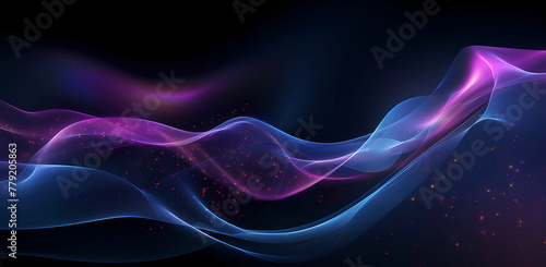 Abstract background with purple and blue lines