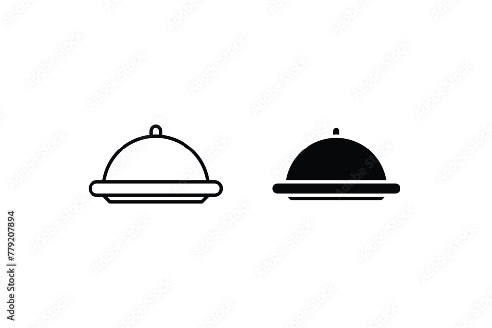 the platter icon, representing serving and presentation of food or items the platter icon, representing serving and presentation of food or items