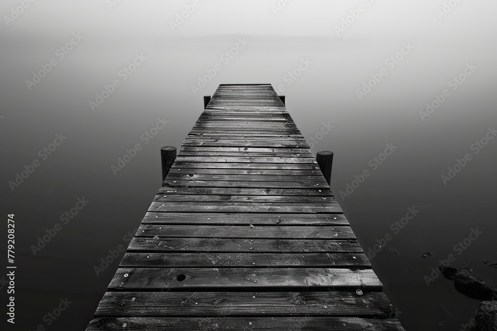 Obraz premium An abstract landscape shot in black and white.