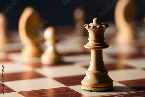 Chess Queen on board