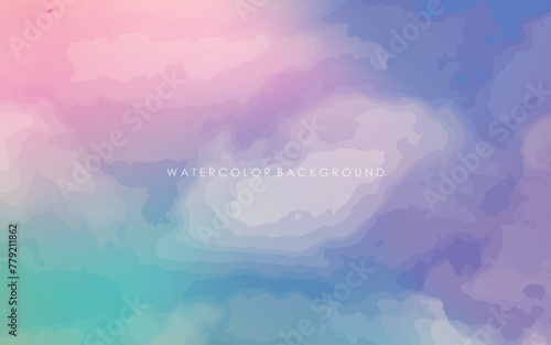 watercolor colorful modern background