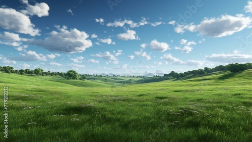 an open field full of grass © Amena